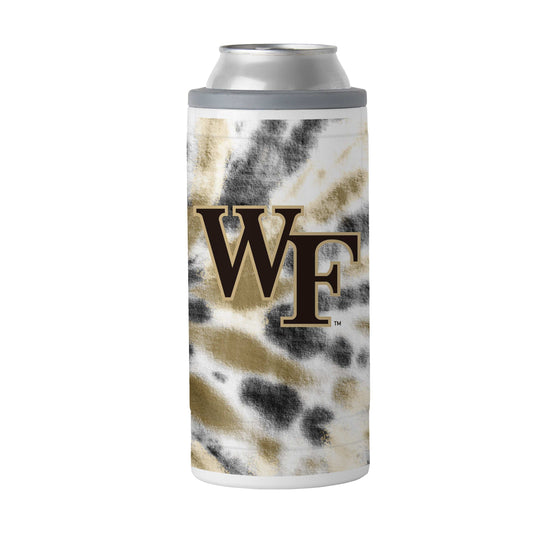 Wake Forest 12oz Tie Dye Slim Can Coolie - Logo Brands - Flyclothing LLC
