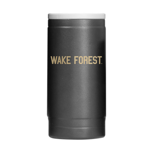 Wake Forest 12oz Flipside Powdercoat SlimCan Coolie - Logo Brands - Flyclothing LLC