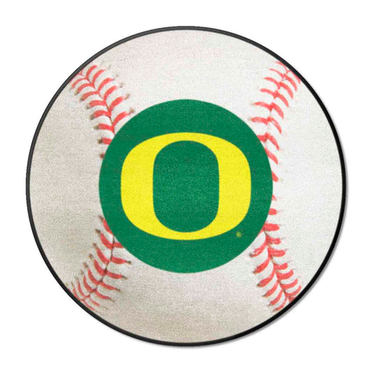 Oregon Ducks Baseball Rug - 27in. Diameter - Oregon