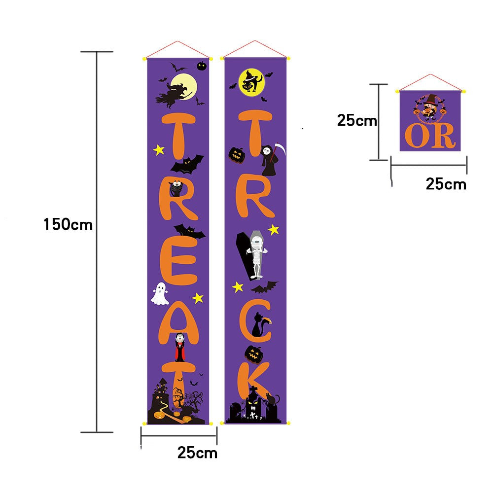 Halloween decoration outdoor banner halloween couplets - My Store - Flyclothing LLC
