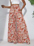 Printed High Waist Wide Leg Pants - Trendsi - Flyclothing LLC