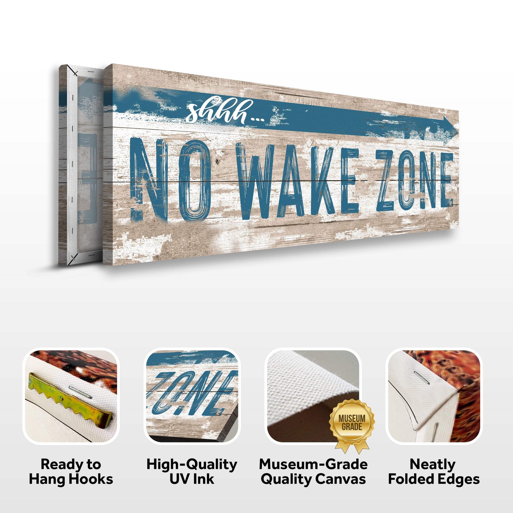 No Wake Zone Sign XIV - Tailored Canvases - Flyclothing LLC