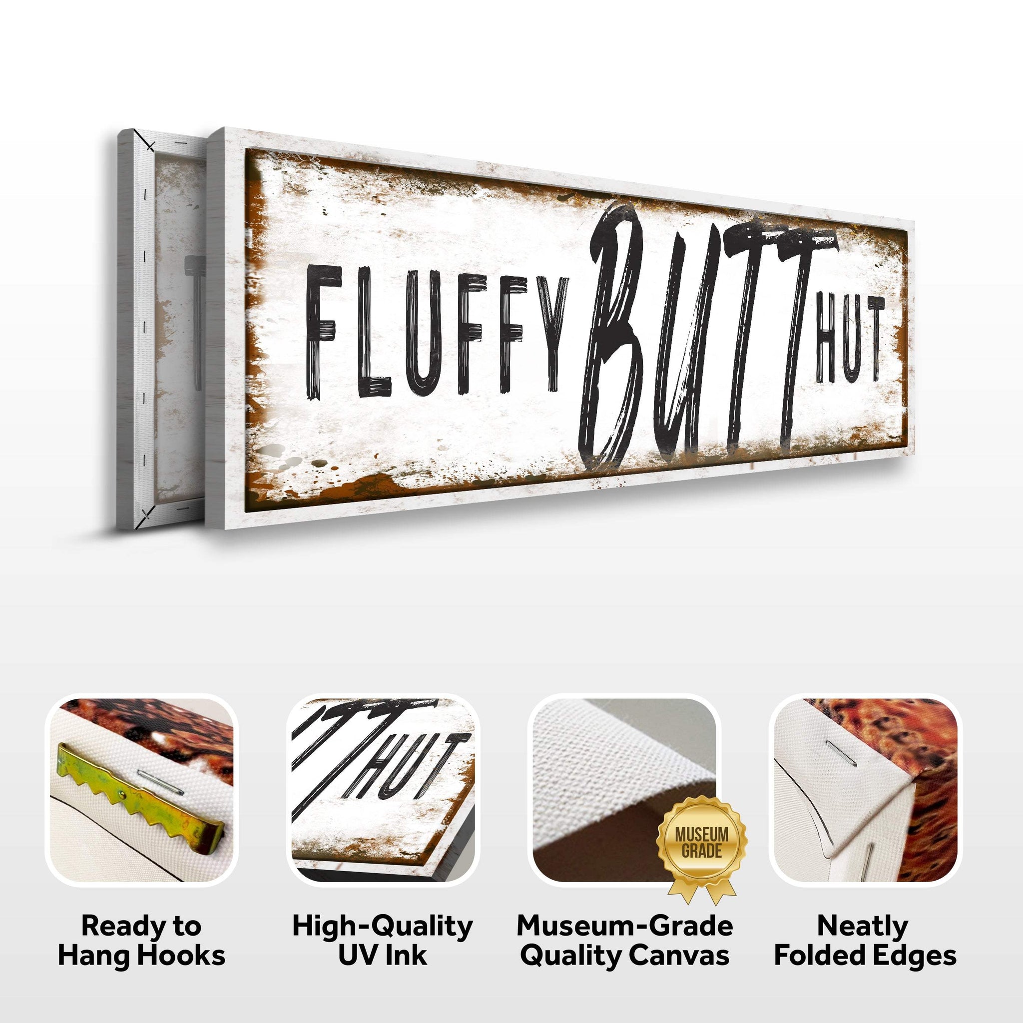 Fluffy Butt Hut Chicken Coop Sign - Tailored Canvases - Flyclothing LLC