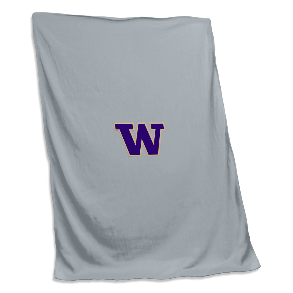 Washington Gray Sweatshirt Blanket (Screened) - Logo Brands - Flyclothing LLC