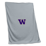 Washington Gray Sweatshirt Blanket (Screened) - Logo Brands - Flyclothing LLC