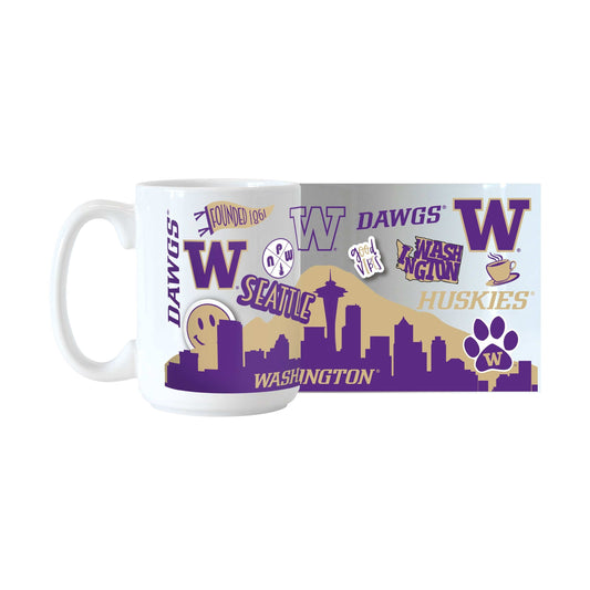 Washington 15oz Native Sublimated Mug - Logo Brands - Flyclothing LLC