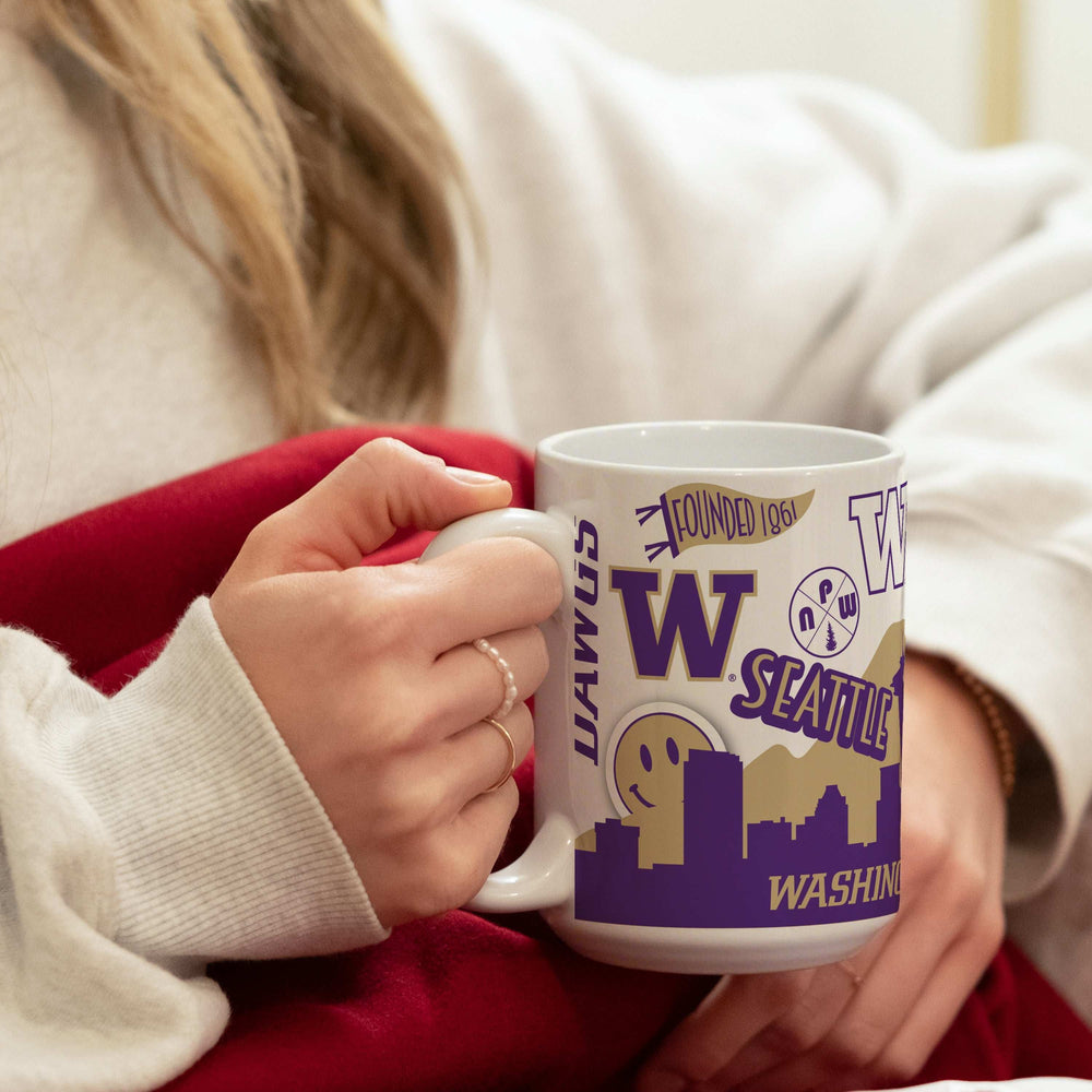 Washington 15oz Native Sublimated Mug - Logo Brands - Flyclothing LLC