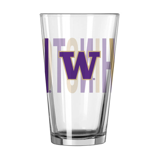Washington 16oz Overtime Pint Glass - Logo Brands - Flyclothing LLC