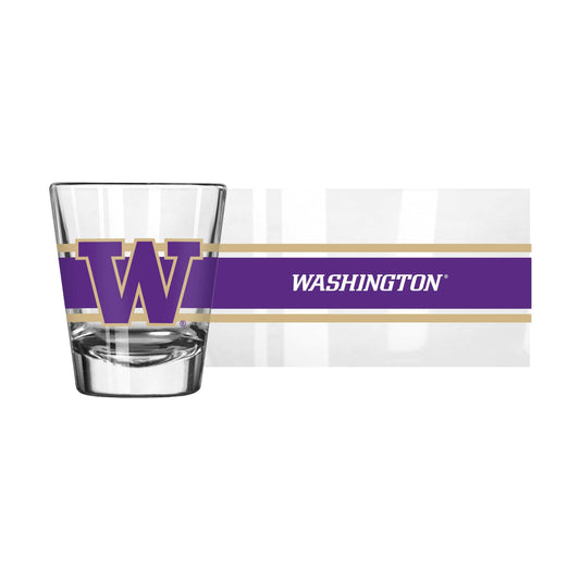 Washington 2oz Stripe Shot Glass - Logo Brands - Flyclothing LLC