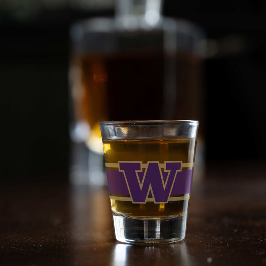 Washington 2oz Stripe Shot Glass - Logo Brands - Flyclothing LLC
