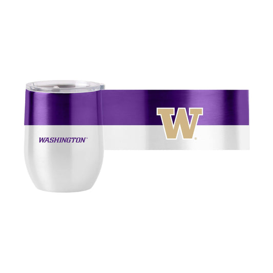 Washington 16oz Colorblock Stainless Curved Beverage - Logo Brands - Flyclothing LLC