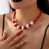 Halloween Necklace and Bracelet Jewelry Set - Trendsi - Flyclothing LLC