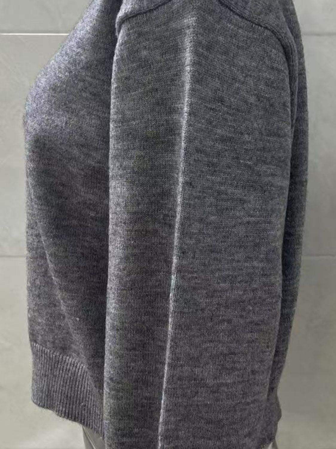 Button Down Long Sleeve Cardigan - Trendsi - Flyclothing LLC