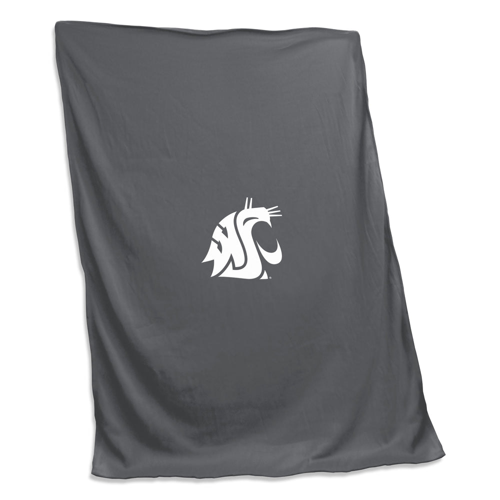 WA State Charcoal Sweatshirt Blanket (Screened)