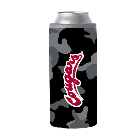 WA State Black Camo 12oz Slim Can Coolie - Logo Brands - Flyclothing LLC