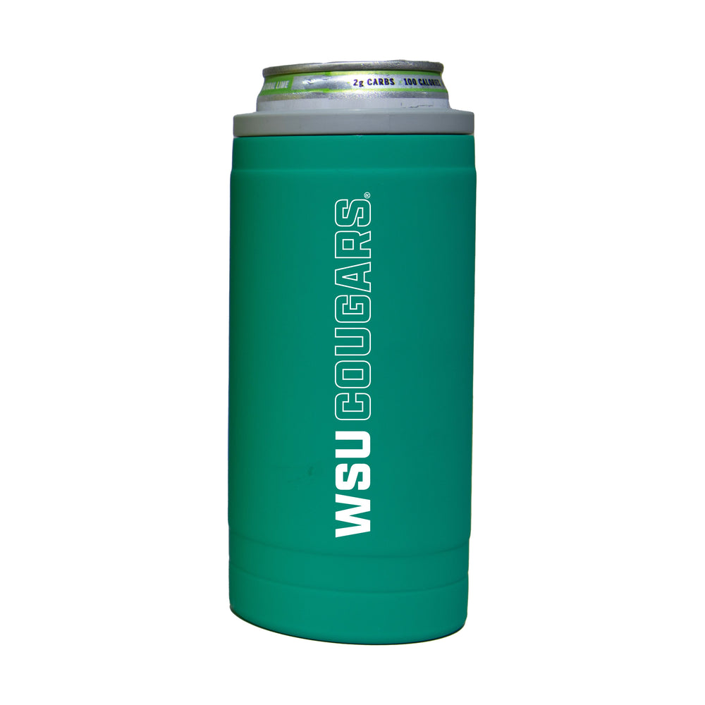 Washington State 12oz Optic Stacked Soft Touch Slim Coolie