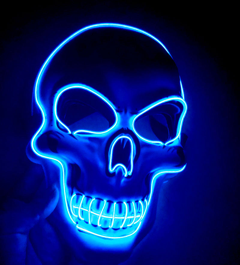Halloween Skeleton Mask LED Glow Scary Mask - My Store - Flyclothing LLC