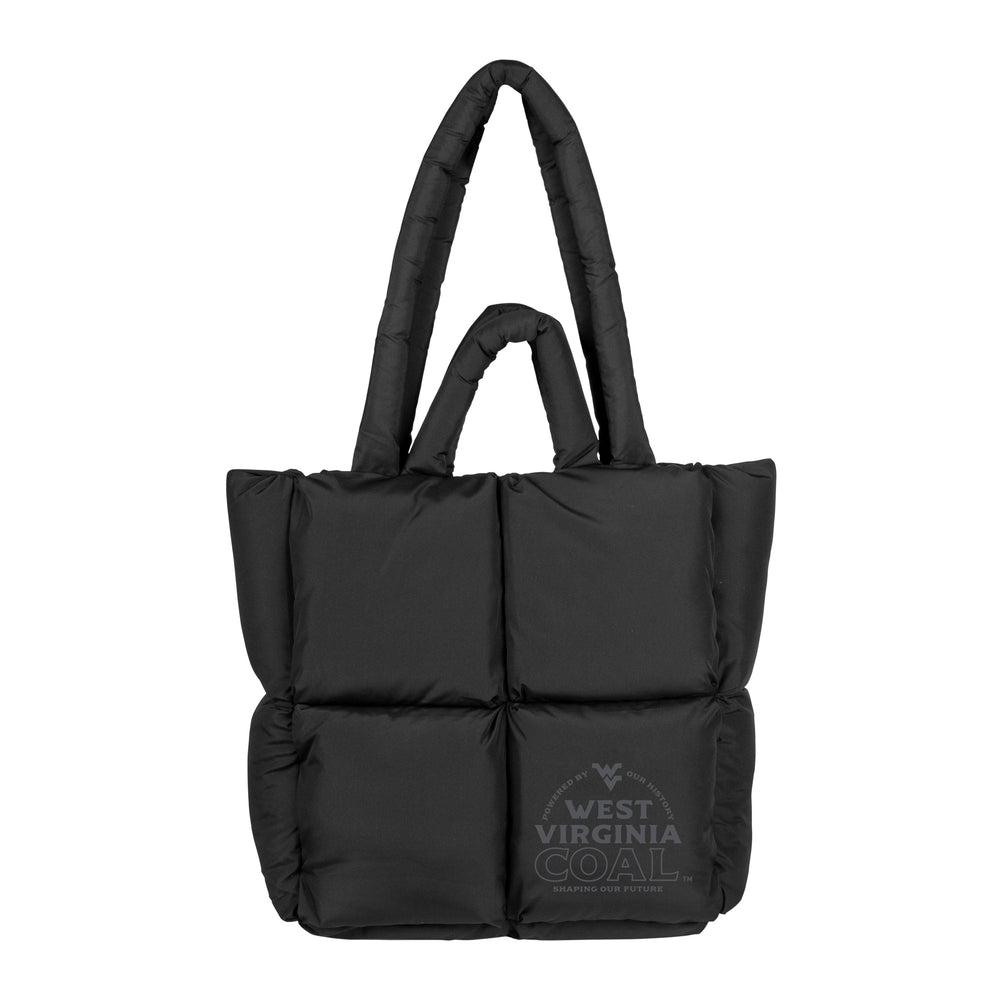 West Virginia Built On Bravery Puff Tote