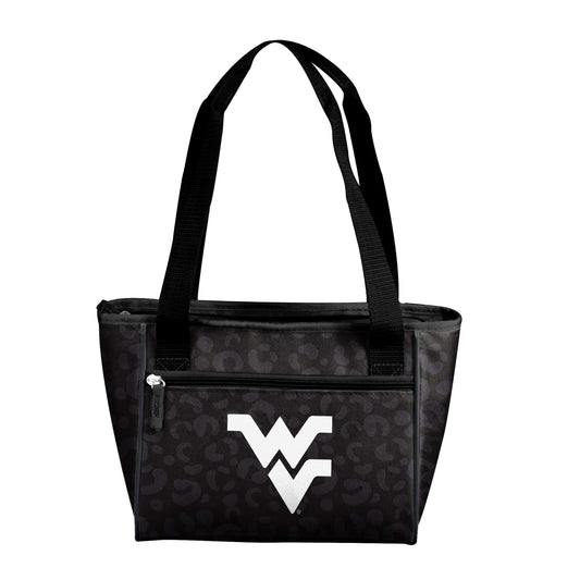 West Virginia Leopard Print 16 Can Cooler Tote - Logo Brands - Flyclothing LLC