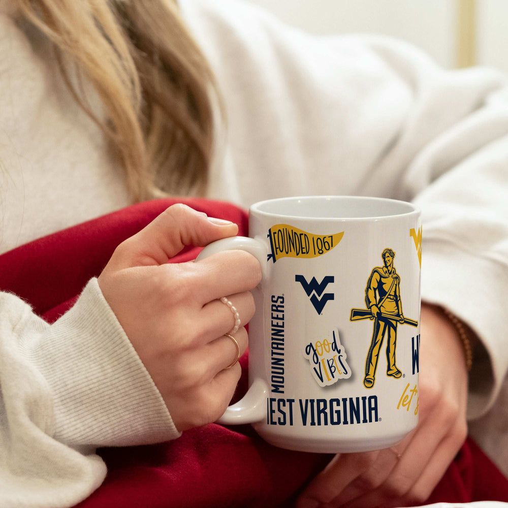 West Virginia 15oz Native Sublimated Mug - Logo Brands - Flyclothing LLC