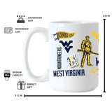 West Virginia 15oz Native Sublimated Mug - Logo Brands - Flyclothing LLC