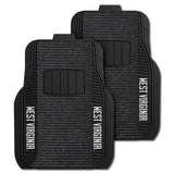 West Virginia University 2-pc Deluxe Car Mat Set - Logo Brands - Flyclothing LLC