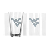 West Virginia 16oz Frost Pint Glass