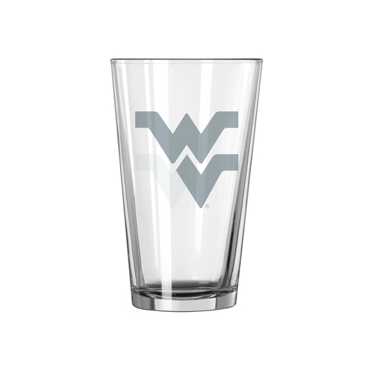 West Virginia 16oz Frost Pint Glass - Logo Brands - Flyclothing LLC
