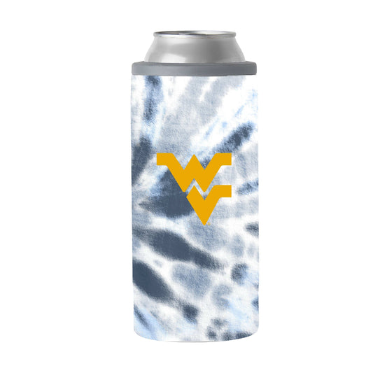 West Virginia 12oz Tie Dye Slim Can Coolie - Logo Brands - Flyclothing LLC