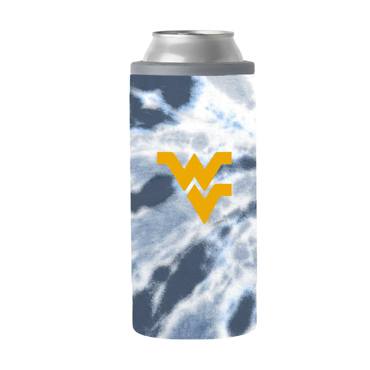 West Virginia 12oz Tie Dye Slim Can Coolie - Logo Brands - Flyclothing LLC