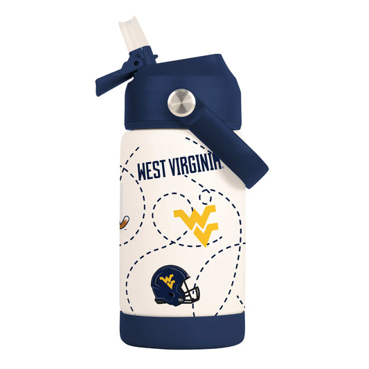 West Virginia 12oz Mascot SS Kids Bottle - Logo Brands - Flyclothing LLC