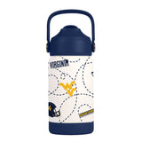 West Virginia 12oz Mascot SS Kids Bottle - Logo Brands - Flyclothing LLC
