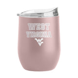 West Virginia 16oz Stencil Powder Coat Curved Beverage