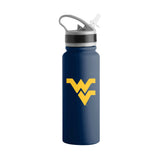 West Virginia 25oz Campus Color Letterman Stainless Single Wall Flip Top Bottle - Logo Brands - Flyclothing LLC