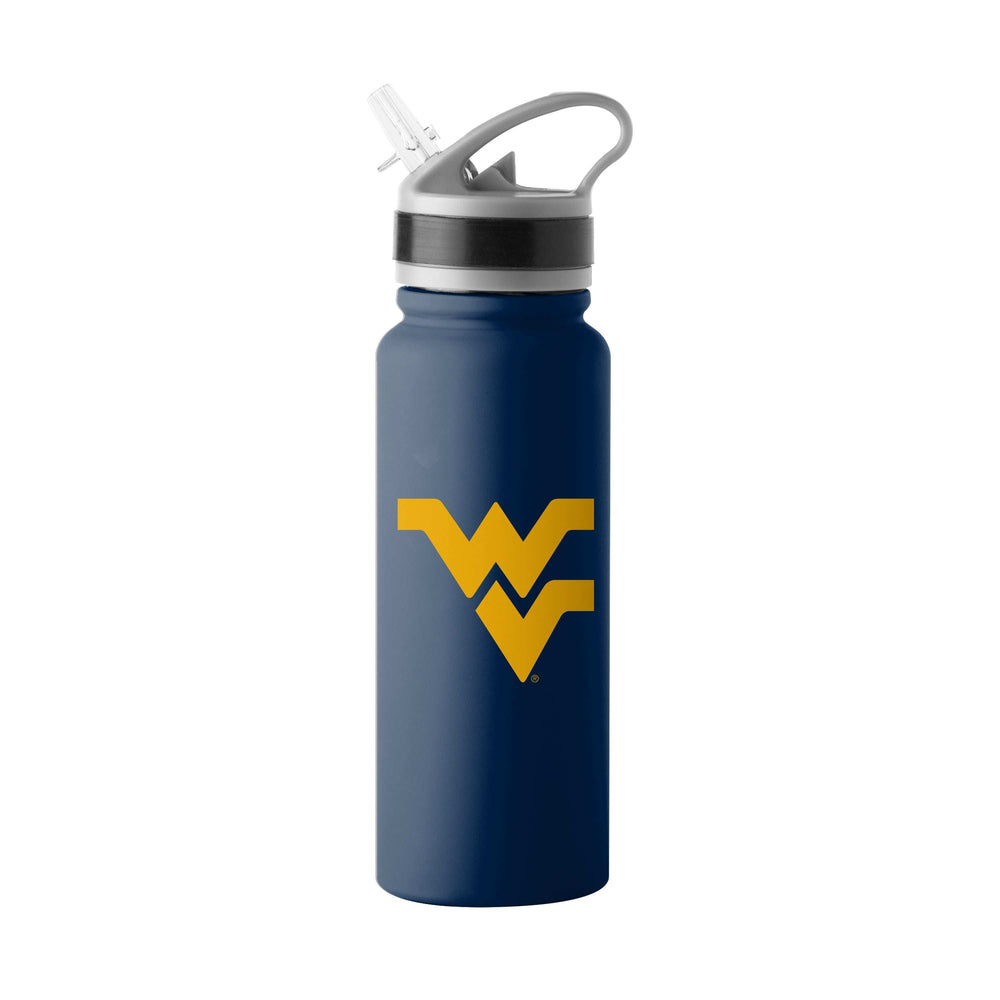 West Virginia Logo 25oz Stainless Single Wall Flip Top Bottle - Logo Brands - Flyclothing LLC