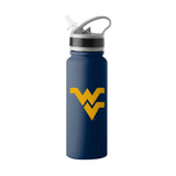 West Virginia Logo 25oz Stainless Single Wall Flip Top Bottle - Logo Brands - Flyclothing LLC
