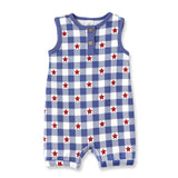 Americana Bamboo Short Baby Romper - 4th of July - Tesa Babe - Flyclothing LLC