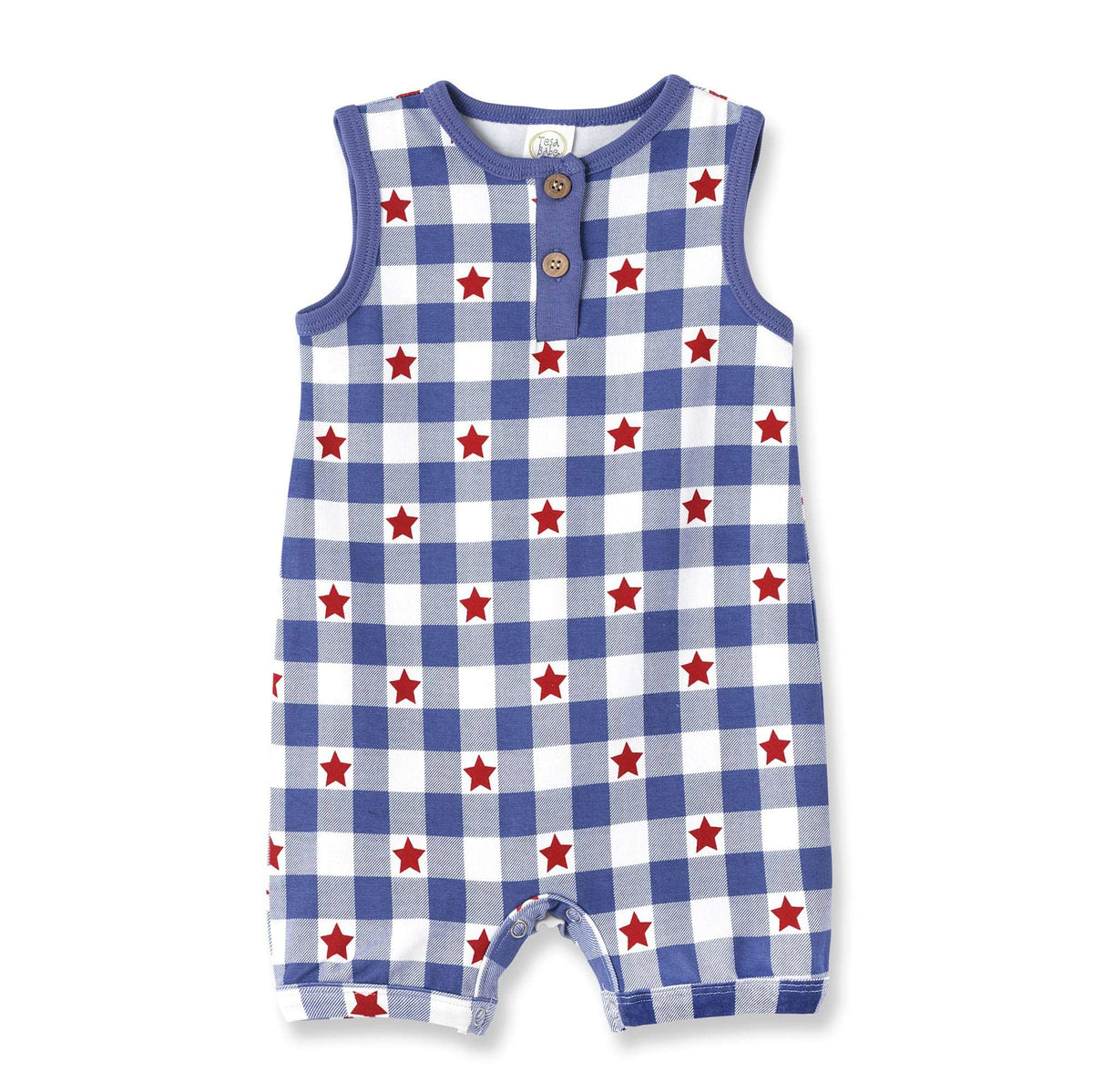 Americana Bamboo Short Baby Romper - 4th of July - Tesa Babe - Flyclothing LLC