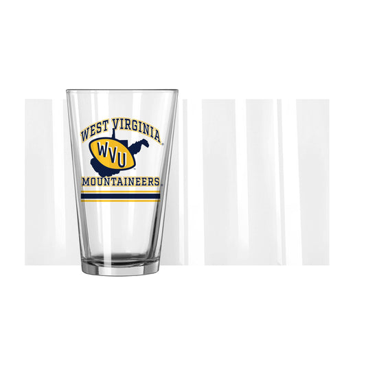 West Virginia 16oz Archway Pint Glass - Logo Brands - Flyclothing LLC