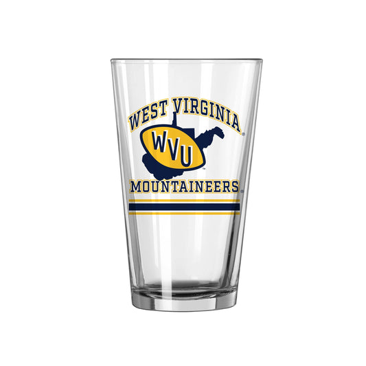 West Virginia 16oz Archway Pint Glass - Logo Brands - Flyclothing LLC