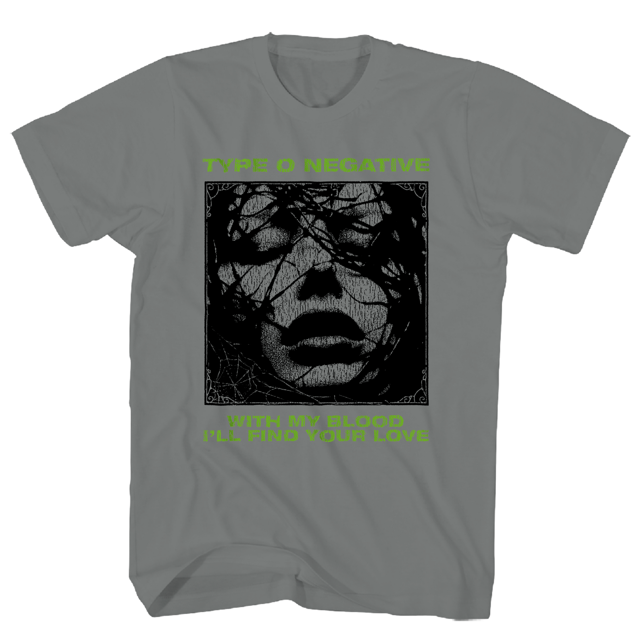 TYPE O NEGATIVE FIND YOUR LOVE CHARCOAL TEE