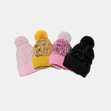 Thermal Knit Hat with Pompom - Trendsi - Flyclothing LLC