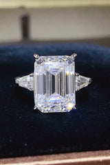 10 Carat Moissanite 925 Sterling Silver Ring - Trendsi - Flyclothing LLC