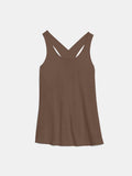 Crisscross Scoop Neck Active Tank - Trendsi