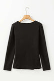 Round Neck Long Sleeve Top - Trendsi - Flyclothing LLC