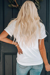 Boot Graphic Round Neck Short Sleeve T-Shirt - Trendsi - Flyclothing LLC