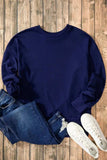 High-Low Round Neck Long Sleeve Sweatshirt - Trendsi - Flyclothing LLC