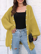 Open Front Long Sleeve Cardigan - Trendsi - Flyclothing LLC