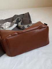 PU Leather Adjustable Strap Crossbody Bag - Trendsi