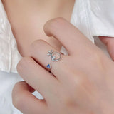 925 Sterling Silver Inlaid Zircon Ring - Trendsi - Flyclothing LLC